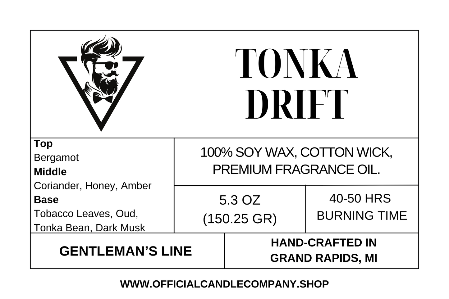 Tonka Drift Soy Candle