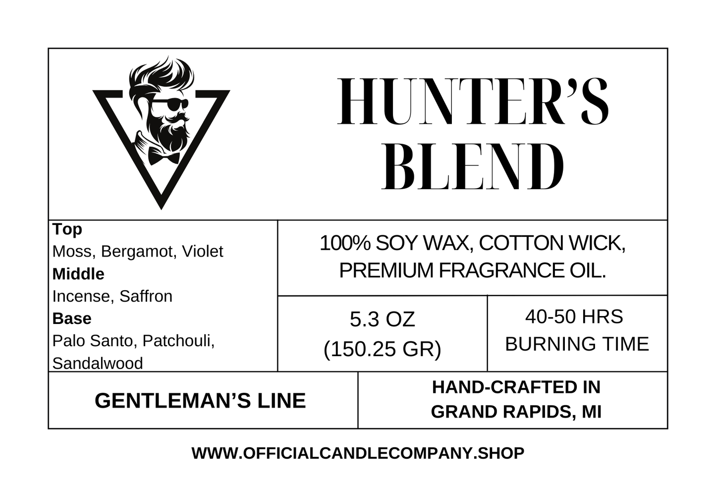 Hunter's Blend Soy Candle
