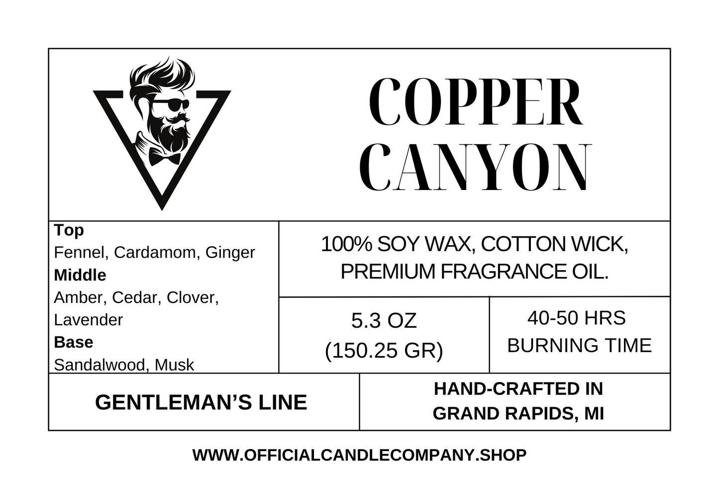 Copper Canyon Soy Candle