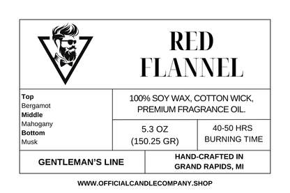 Red Flannel Soy Candle