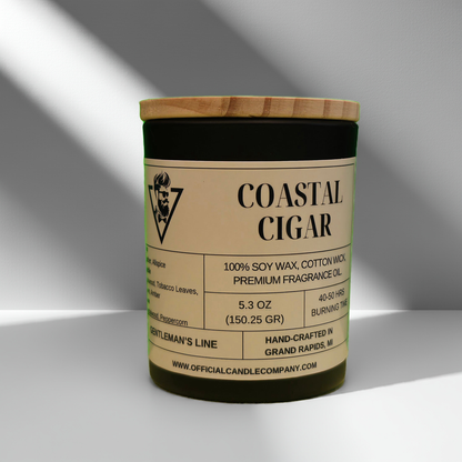 Coastal Cigar Soy Candle