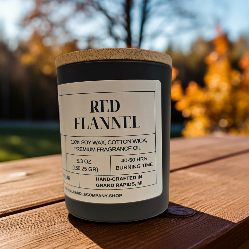Red Flannel Soy Candle