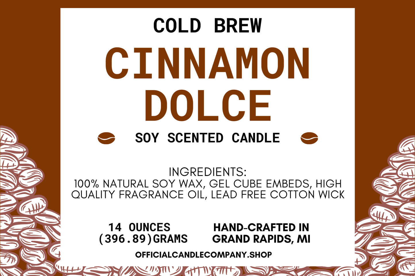 Cold Brew Cinnamon Dolce Candle
