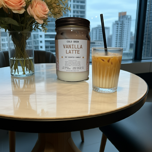 Cold Brew Vanilla Latte Candle