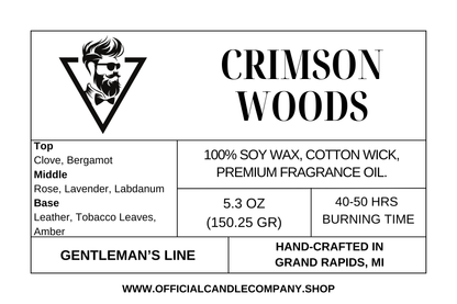 Crimson Woods Soy Candle