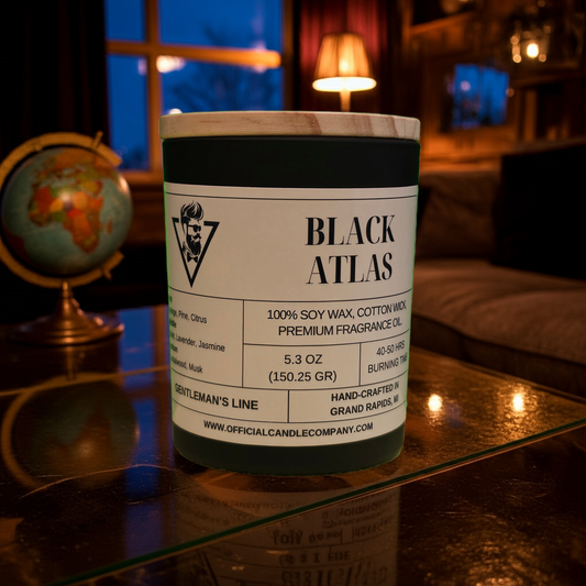 Black Atlas Soy Candle
