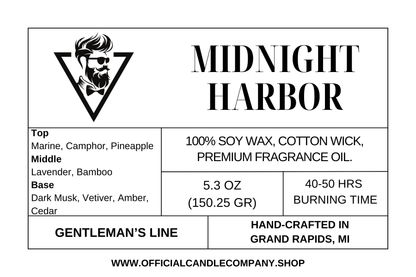 Midnight Harbor Soy Candle