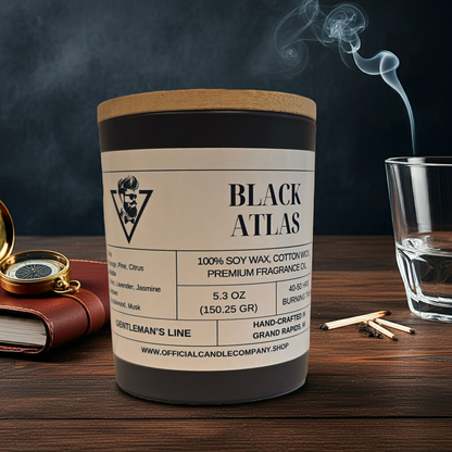 Black Atlas Soy Candle