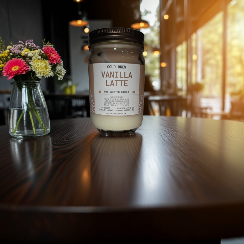 Cold Brew Vanilla Latte Candle
