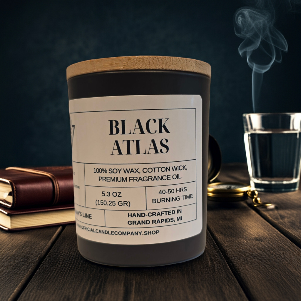 Black Atlas Soy Candle