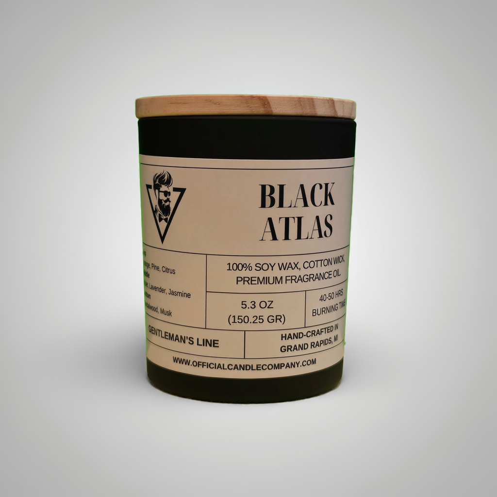 Black Atlas Soy Candle