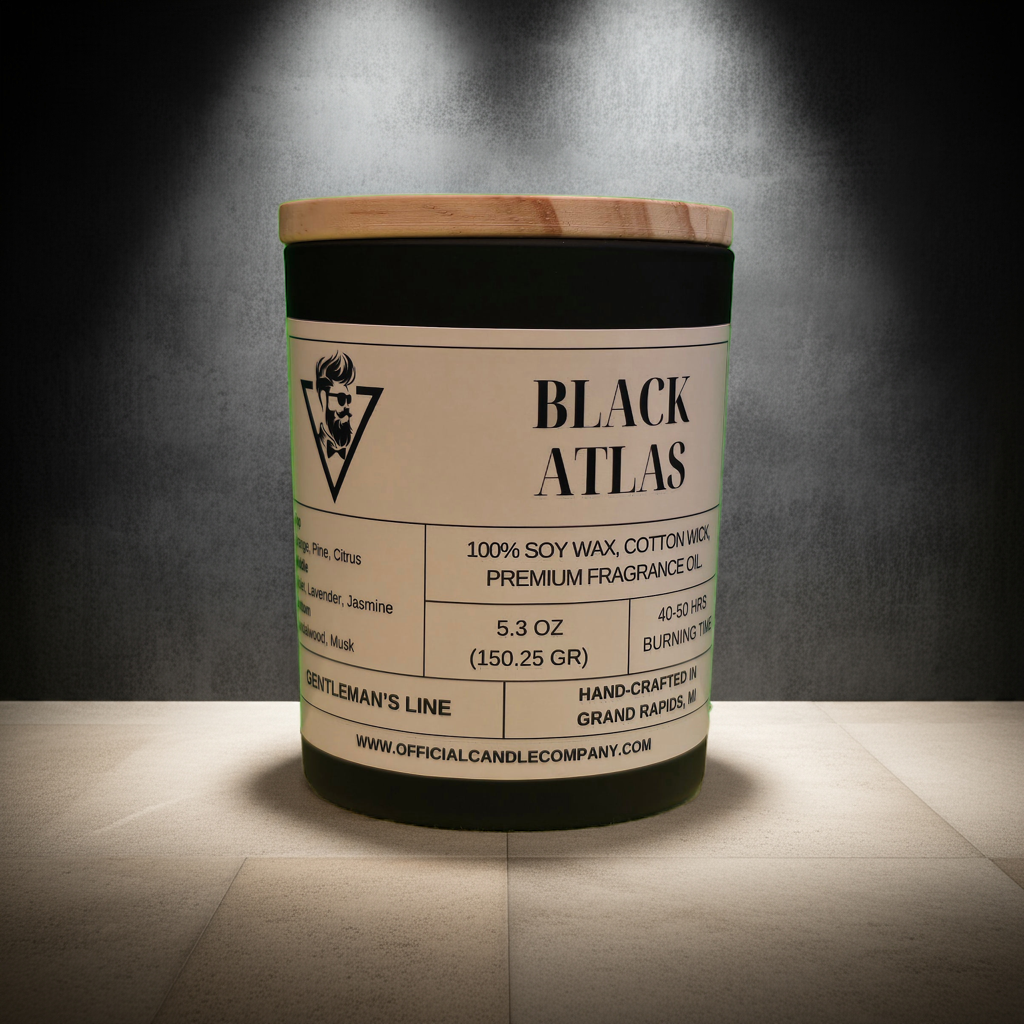 Black Atlas Soy Candle