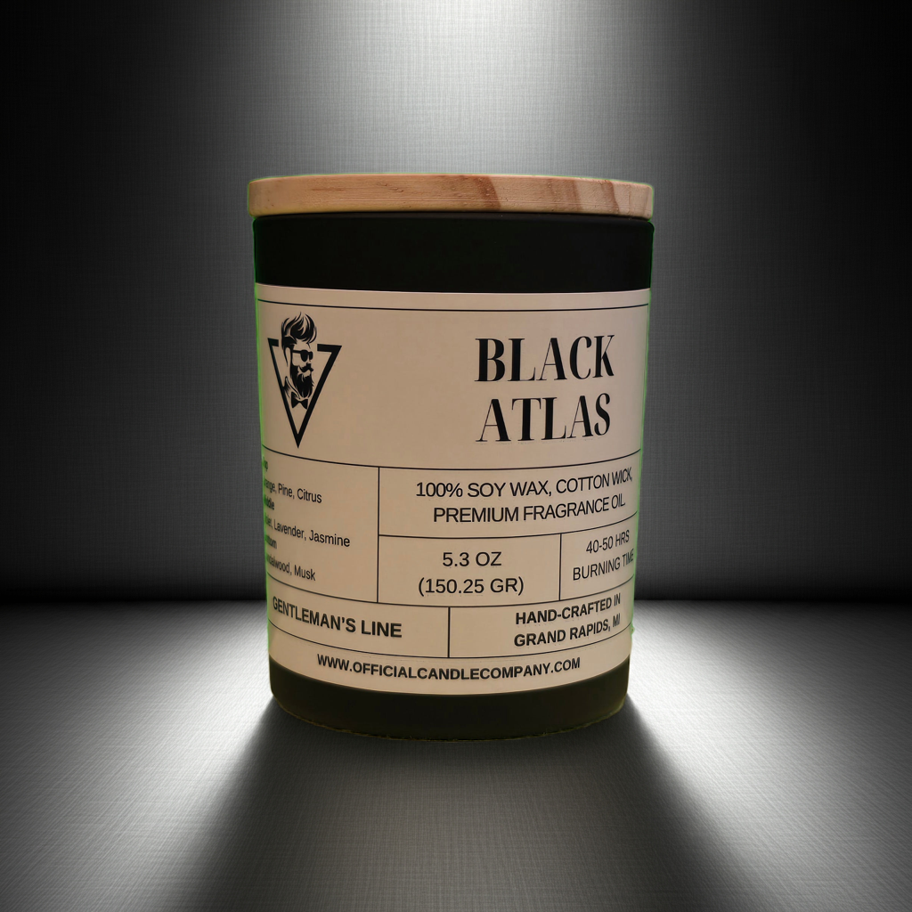 Black Atlas Soy Candle