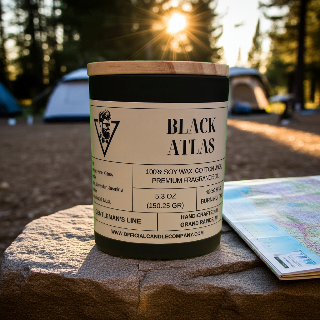 Black Atlas Soy Candle